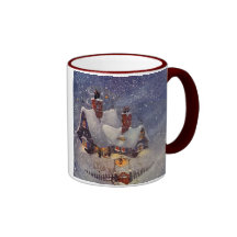 Sankt Werkstatt beim Nordpol, Weihnachtsabend Tasse