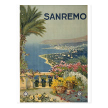 Sanremo Plakat 1920 Postkarte