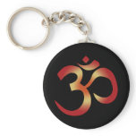 Sanskrit OM in den Sonnenuntergang-Farben schlüsselanhänger