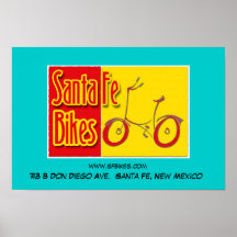 Santa Fe fährt Plakat rad