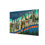 Santa Monica, Kalifornien - große Buchstabe-Szenen Gespannte Galerie Drucke