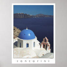Santorini Griechenland Plakat