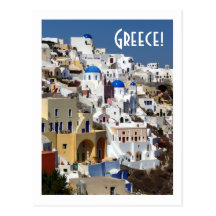 Santorini, Griechenland Postkarte