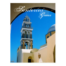 Santorini, Griechenland-Postkarte