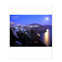 SANTORINI NACHT POSTKARTEN
