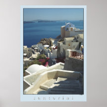Santorini Plakat-Druck