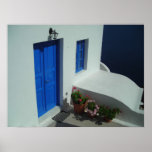 Santorini Türstufe Posterdrucke