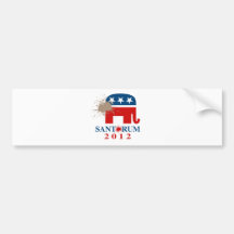 Santorum 2012 autosticker