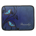Saphir-Schmetterlings-Paar-Rickshaw-Folio Mappen