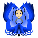 Saphir-Schmetterlings-Prinzessin Photoausschnitte