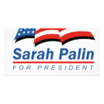 Sarah Palin für Präsidenten Photo Karte