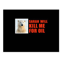 Sarah tötet mich für Öl Postkarte
