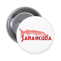 Sarahcuda rosa Palin Barracuda Buttons