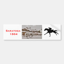 Saratoga 1864 autoaufkleber