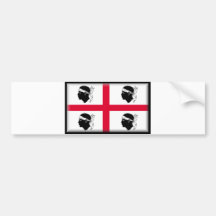 Sardinien-Flagge Autosticker