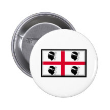 Sardinien-Flagge Button