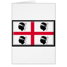 Sardinien-Flagge Karten