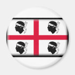 Sardinien-Flagge Magnete