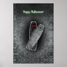 Sarg - Halloween-Plakat