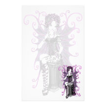 "Sasha" Couturenrosa Valentine-Fee-Briefpapier Büropapiere