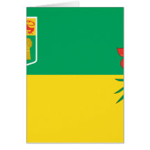 SASKATCHEWAN-FLAGGE GRUßKARTE