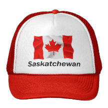 Saskatchewan - roter Fernlastfahrer-Hut Kappen