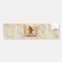 Sasquatch Bracketology Auto Aufkleber