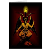 Satanische Ziegen-Gruß-Karte