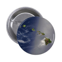 Satellitenansicht von Hawaii-Archipel-Inseln Anstecknadel