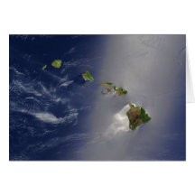 Satellitenansicht von Hawaii-Archipel-Inseln Karte