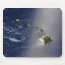 Satellitenansicht von Hawaii-Archipel-Inseln Mauspads