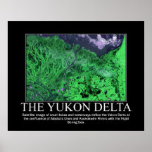 Satellitenbild des Yukon-Dreiecks Plakate