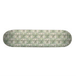 Satin und Blumenbögen Individuelles Skateboard