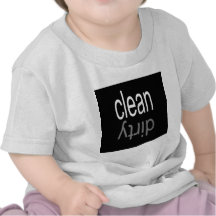 Säubern Sie,/schmutziger Spülmaschinen-Magnet T-shirt