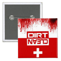 Säubern Sie und Schmutz-Zombie-Spülmaschine Button