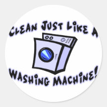 Säubern Sie wie eine Waschmaschine Sticker