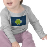 Säuglings-androide lange Hülse kurz Tshirt