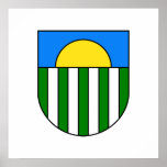 Saulkrastu gerbonis, Lettland Plakatdruck