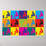 Sauna-Pop-Kunst Posterdruck