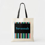 Savanne-hübsche gestreifte Taschen-Tasche