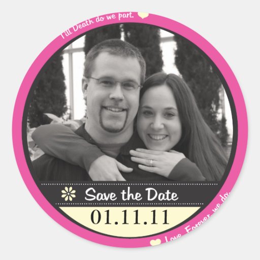 Save the Date Aufkleber