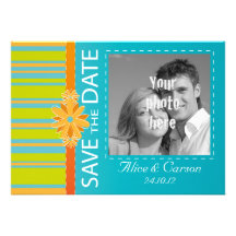Save the Date blaue Einladung