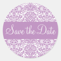 Save the Date Damast-Umschlag-Aufkleber-Siegel