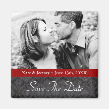 Save the Date Foto-Hochzeits-Magnet