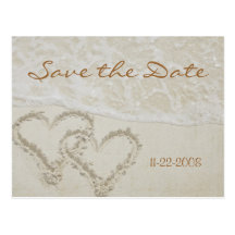 Save the Date Herzwellen Postkarten