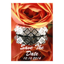Save the Date Hochzeits-Ring Individuelle Einladungskarte