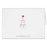 Save the Date Karte -- Hochzeitstorteentwurf