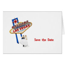 Save the Date Las Vegasbraut-u. -bräutigam-Karte