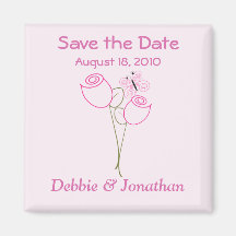 Save the Date Magnet Kühlschrankmagnet