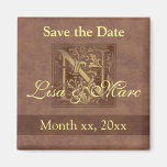 Save the Date Monogramm N Kühlschrankmagnete